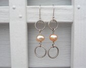 Freshwater Pearl and Sterling Silver Ear Wire Earrings