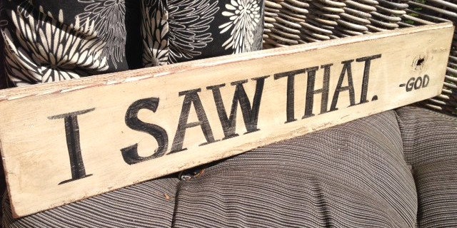 I Saw That Sign