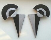 Abstract Geometric Triangle Earrings