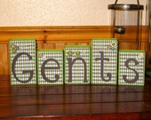 Argyle Name Blocks, Nursery Name, Boy Blocks, Boutique Blocks, Nursery Decor, Baby Blocks, Kids Decor, Wooden Blocks, Personalized Blocks