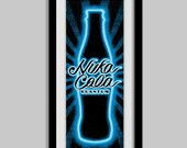 Nuka Cola Quantum - Glow in the Dark - Screenprint Poster - 9x24 - Limited Ed. 50 - S&N