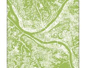 Pittsburgh Cityscape / Pennsylvania Wall Art Poster / University Dorm Decor Grad Gift Art Print / 8x10 Digital Print / Choose your color
