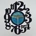 Vinyl Record Clock (artist is Kool and the Gang)
