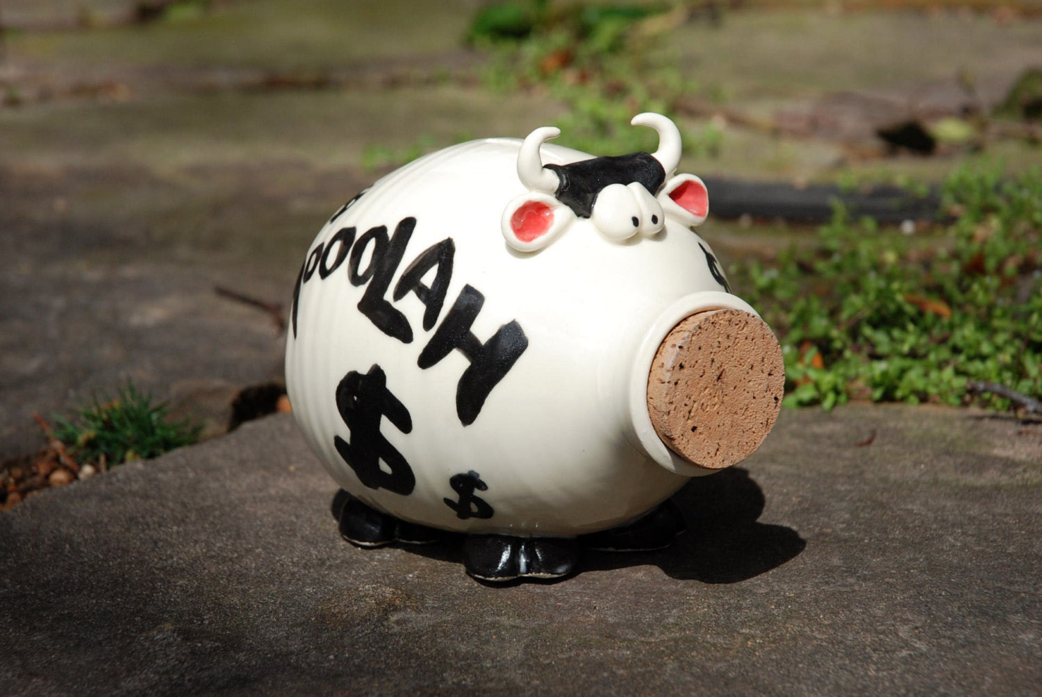 Moolah the Cash Cow Piggy Bank IN STOCK