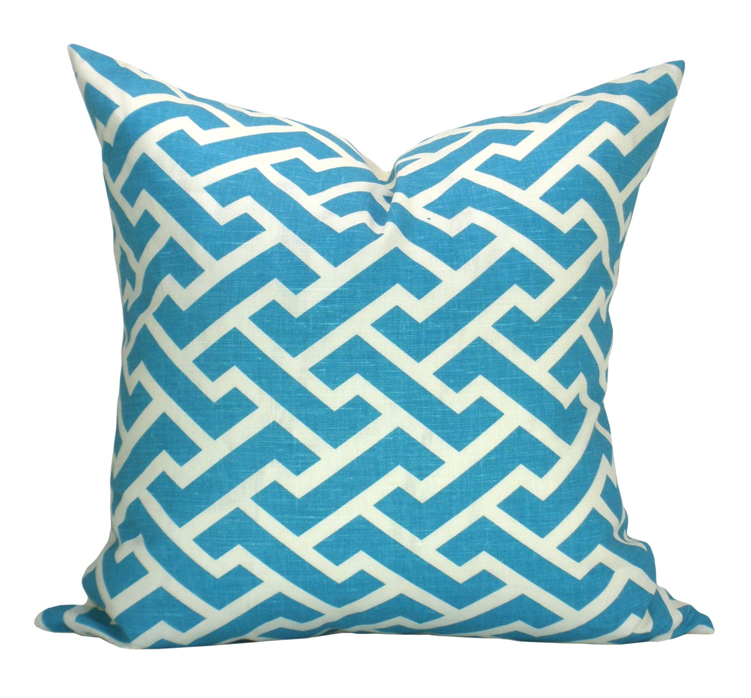 China Seas Aga Reverse pillow cover in Turquoise - 18 x 18