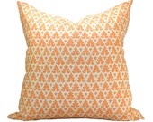 Quadrille Volpi pillow cover in Orange - 20 x 20