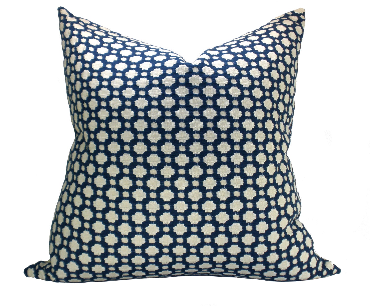 Betwixt pillow cover in Indigo/Ivory - 20 x 20