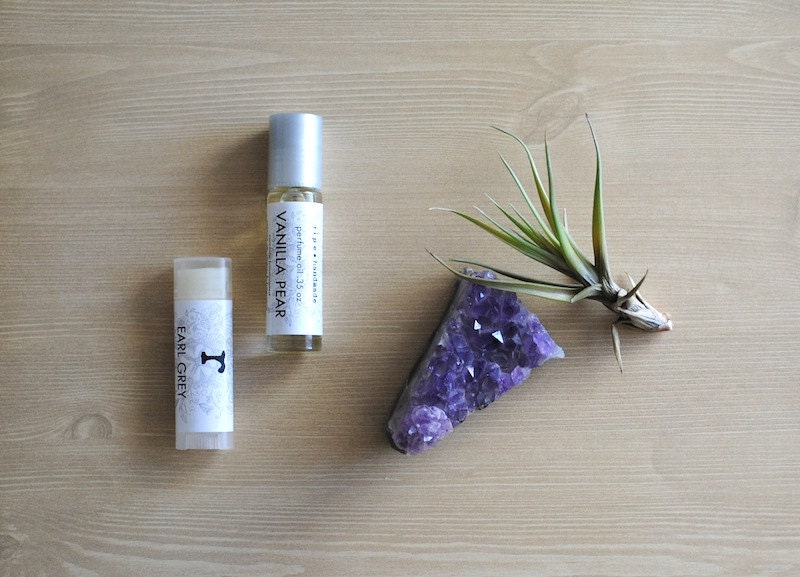 Gift Set - Lip Balm and Perfume Oil Set of 2, Your Choice, Pick Two