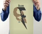The Killers Battle Born "Bolt" - A3 Art Prints - Torso Vertical Illustrated Print - Approx 420 x 297 mm