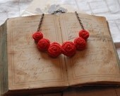 Coral Posie Necklace