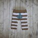 Newborn Anchor Striped Pants Longies RTS (Over 70 colors available)
