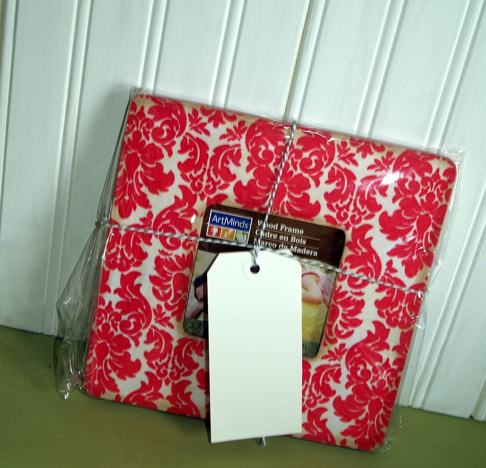 DESTASH SALE Damask Frame in Hot Pink and White Il_170x135