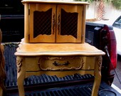 CUSTOM Paint Antique French Shabby Paris Nightstands Pair