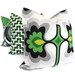 Emerald Green Retro Flower Pillow Cover 18x18, 20x20, 22x22 or lumbar - Accent Pillow - Throw Pillow