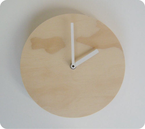 Objectify Plain Plywood Wall Clock - Medium Size