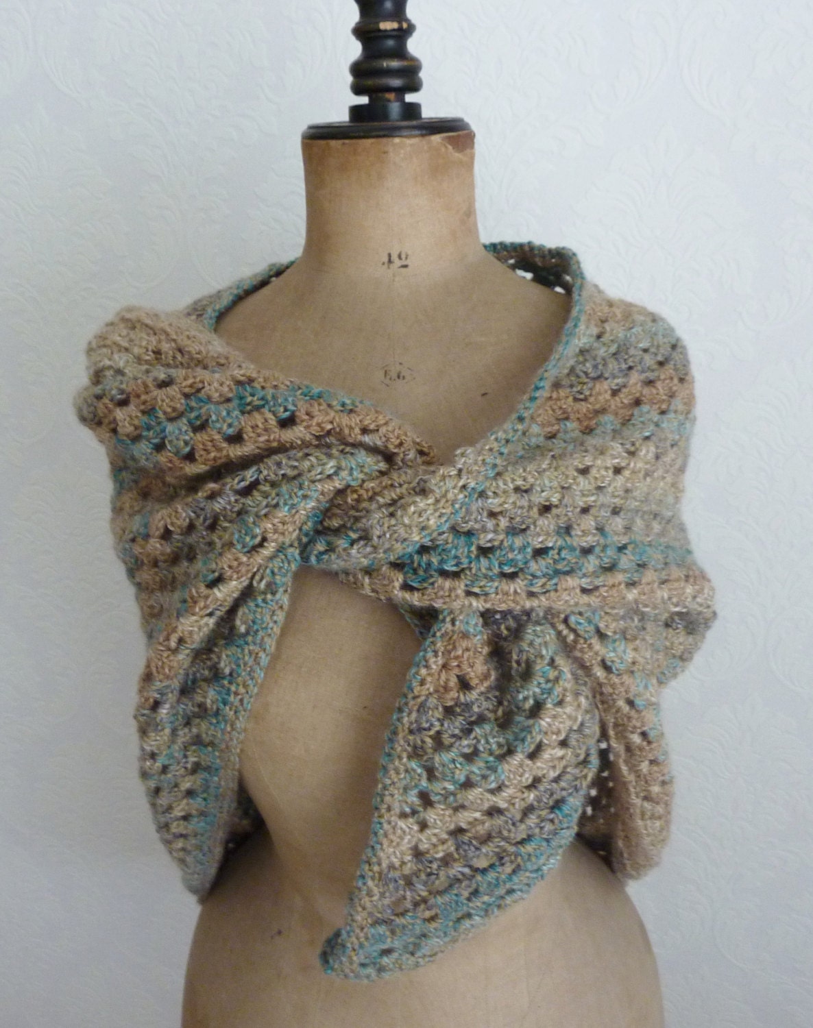 Triangle Shawl Crochet Granny Scarve