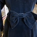 Designer VELVET VALENTINO BOUTIQUE 1980s does 1940s black skirt suit