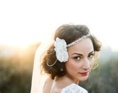 As Seen on Green Wedding Shoes- "Louise" Crystal Halo