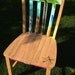 Hand painted girl's surfboard themed accent chair