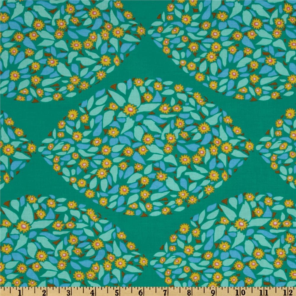 Mind's Eye Field Study LAMINATED fabric yardage by Anna Marie Horner (aka oilcloth, plastic,vinyl, coated) WIDE BPA free