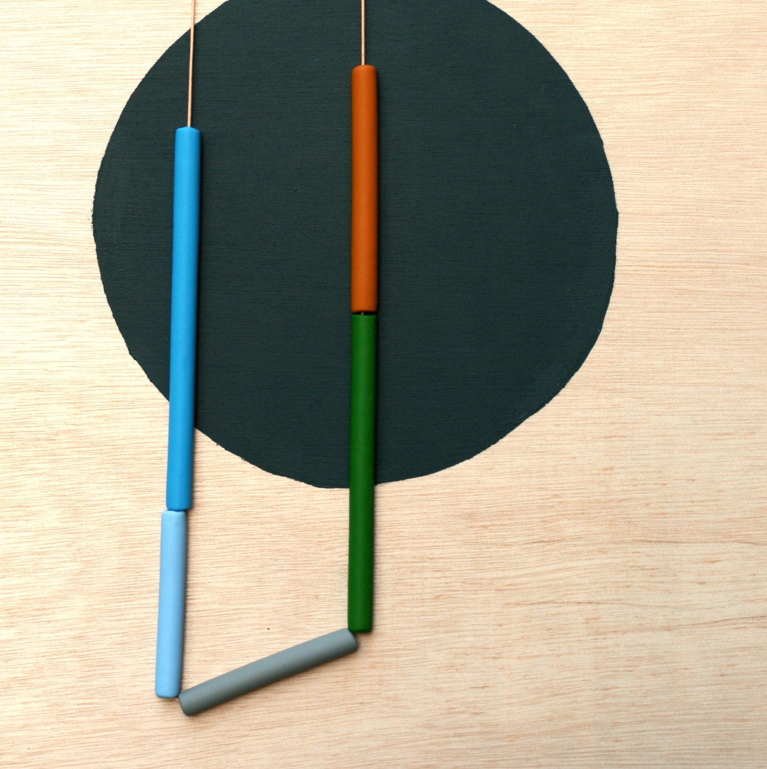not quite cylinder beads make a long necklace