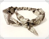 Vintage Look Tie Bow Head Scarf Tie Headband Kerchief Tie Hairband