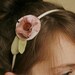 recycled t-shirt flower headband