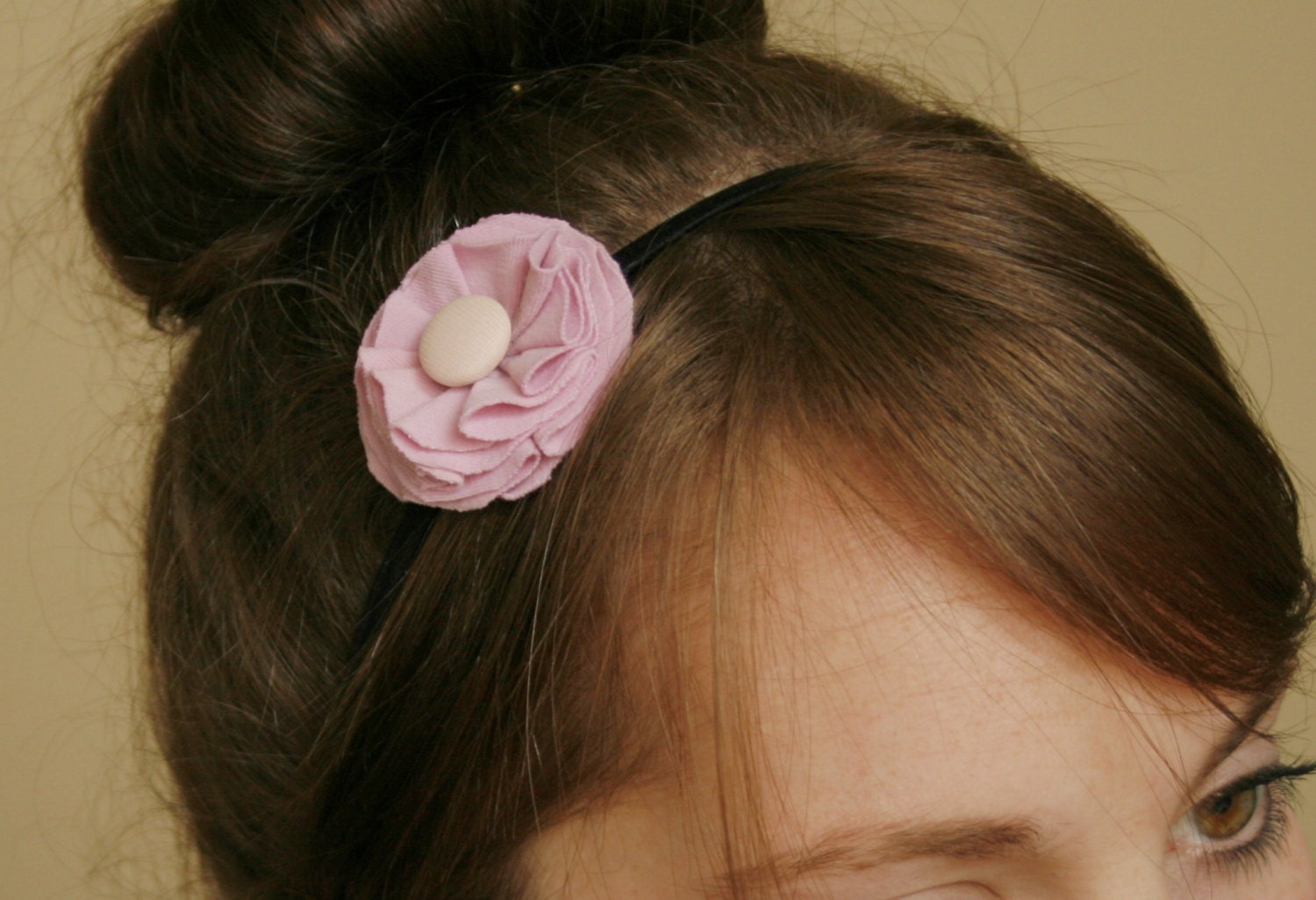 recycled t-shirt flower headband