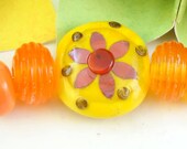 Lampwork Bead Set - ' Walkin' On Sunshine'