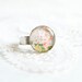 Small floral ring, flower jewellry, nature, garden, pink flower ring