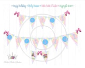 Mary Poppins Vintage Party Printable HAPPY BIRTHDAY BANNER - Bella Bella Studios Il_170x135