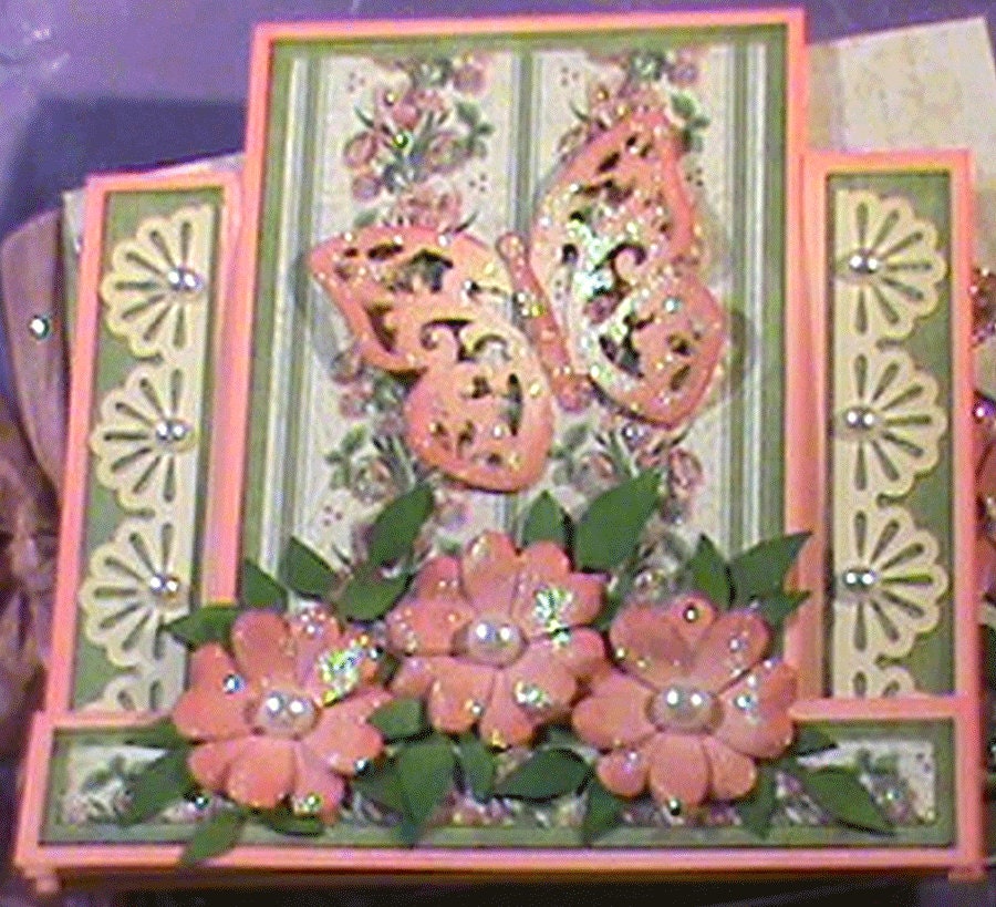 Butterfly and Flowers Center  SVG Cut Files