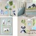 Baby Mobile - Baby Crib Mobile - Nursery Elephant, Giraffe, Panda and Rhino Mobile - Safari Mobile - Made 2 Match Brooke Bedding