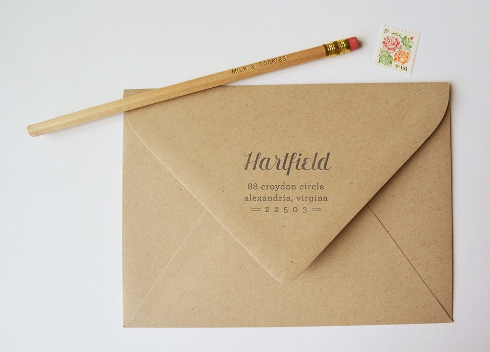 Sherbert Custom Return Address Stamp