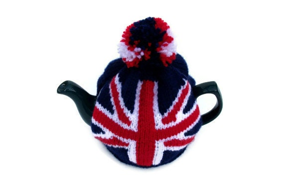 Union Jack tea cosy cozy for a medium  pot. Made to order.