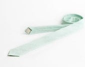 Mint necktie for men, skinny