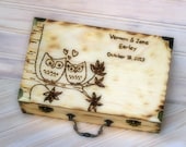 Personalized Wedding Keepsake Box Love Letter Ceremony Rustic Wedding Anniversary Card Box  Medium (YOUR DESIGN CHOICE)