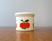 Mod Vintage Waechtersbach Jam Jar - Apple Graphic