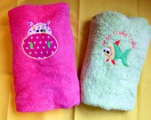 SALE Personalized HIPPO or Fish JUMBO Bath or Swim Towels