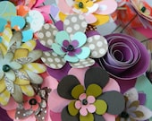 Spring Bouquet - Assorted - Pick a dozen - Hand made paper flowers - 12 flowers-1 free