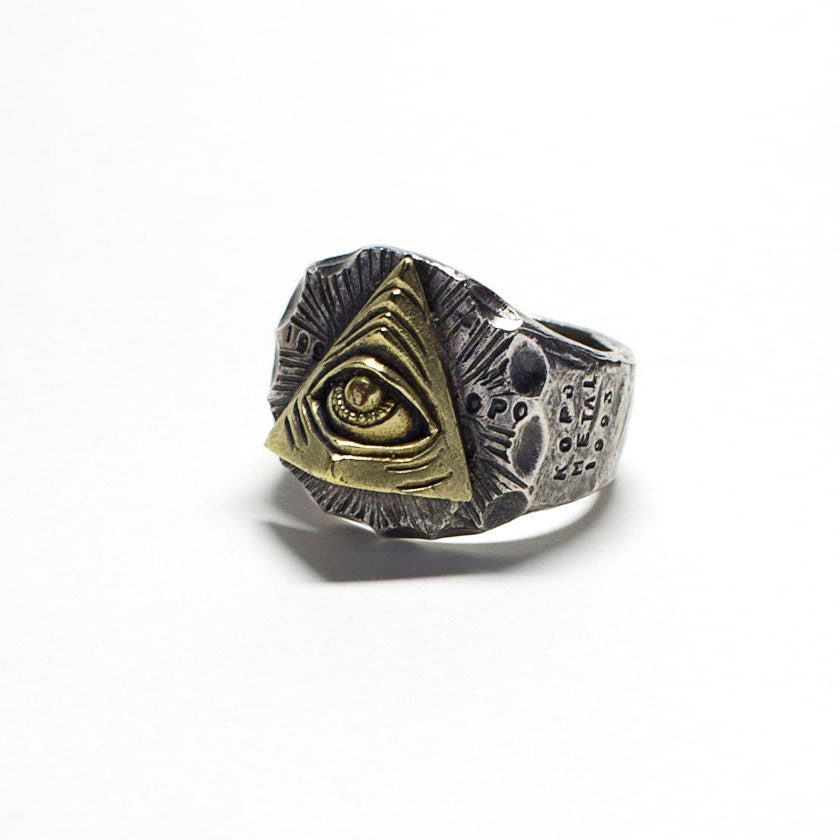 YaciKopo sterling silver shop - all seeing eye ring