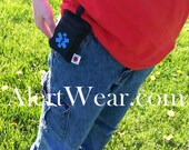 Custom Inhaler / Auvi-Q Medicine Cases with Velcro Band on Back
