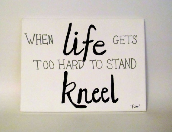Christian Quotes Canvas Art - Inspirational Home Decor - 11x14 Canvas Art