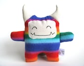 Bubble the stuffed fleece monster for baby