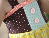 Spring Ride Little Girls Halter Top and Ruffle Capri Set