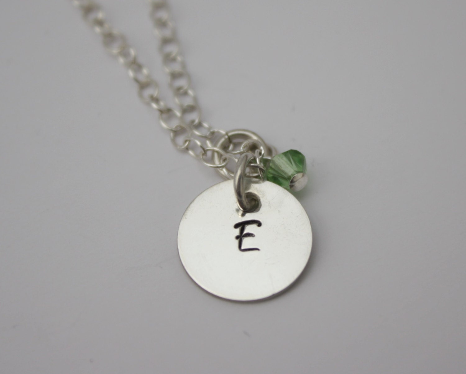 Personalized Birthstone Necklace, Initial Necklace, Push Present, New Baby New Mom Necklace
