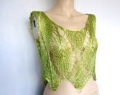 Pistachio Green Summer Shirt,Top ,Beach Cover Up, Women's Clothing, Summer Blouse,Comfortable top, Cool   XS - S-M  ,OOAK,
