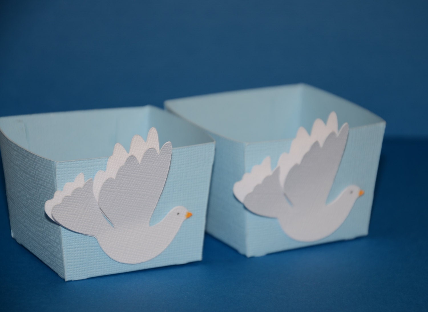 Dove Candy Cups, Dove Theme, 12 Candy Cups Boxes, Dove Baptism, Dove Theme, Boy Baptism Il_170x135