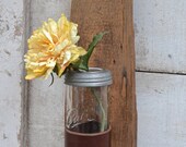 Wall Mount Leather Strap Vase, Pencil Catcher, Paint Brush Holder