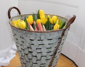 Vintage French Olive Basket